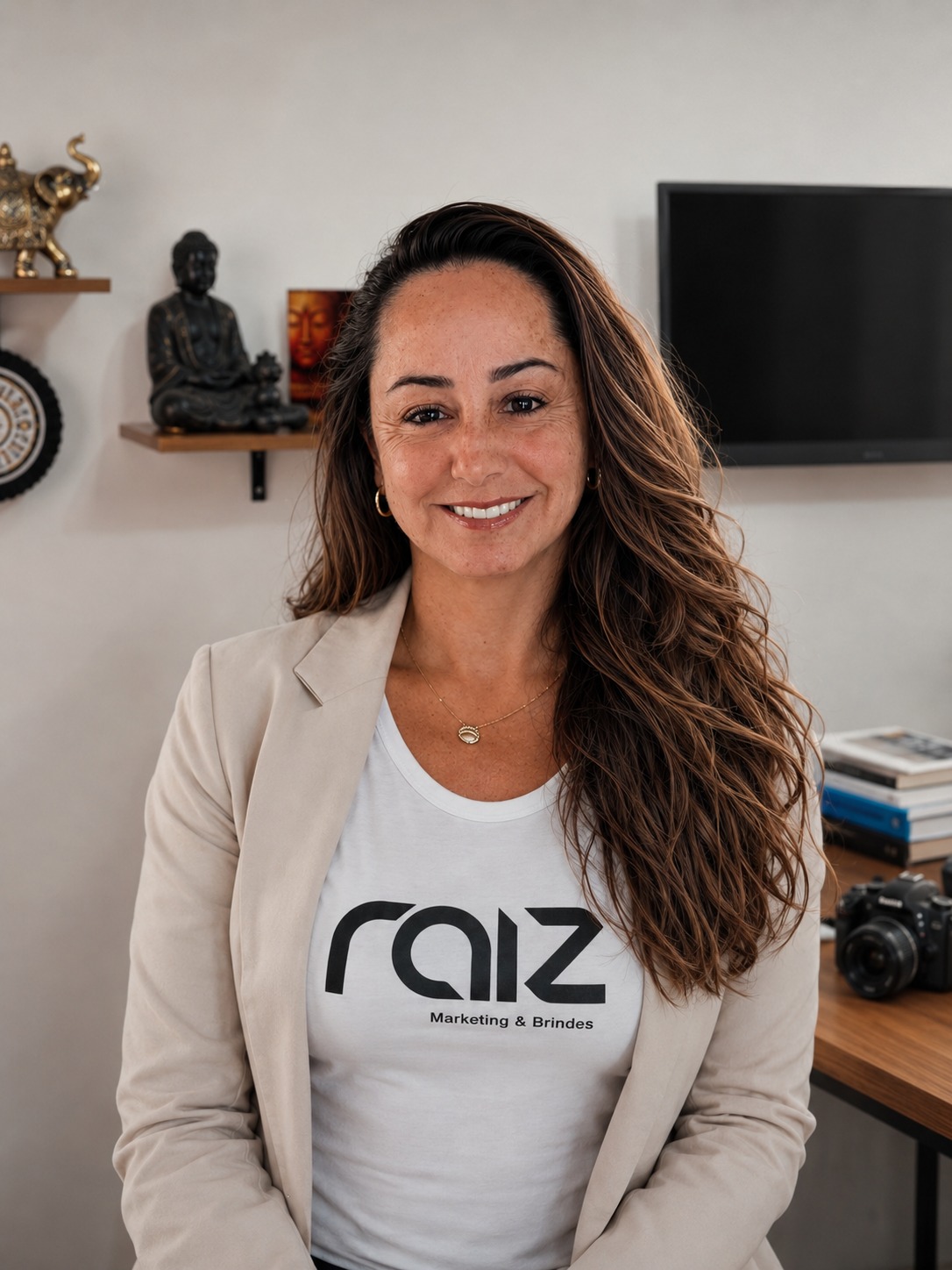 Daia, fundadora da Raiz Marketing & Brindes
